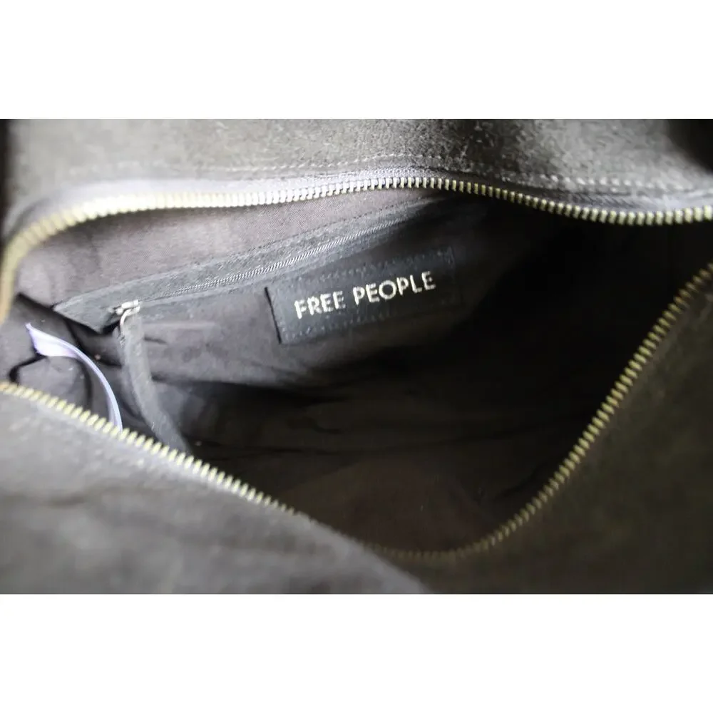 Free People Black Soft Structured Bowling Bag Tote NWT MSRP $78